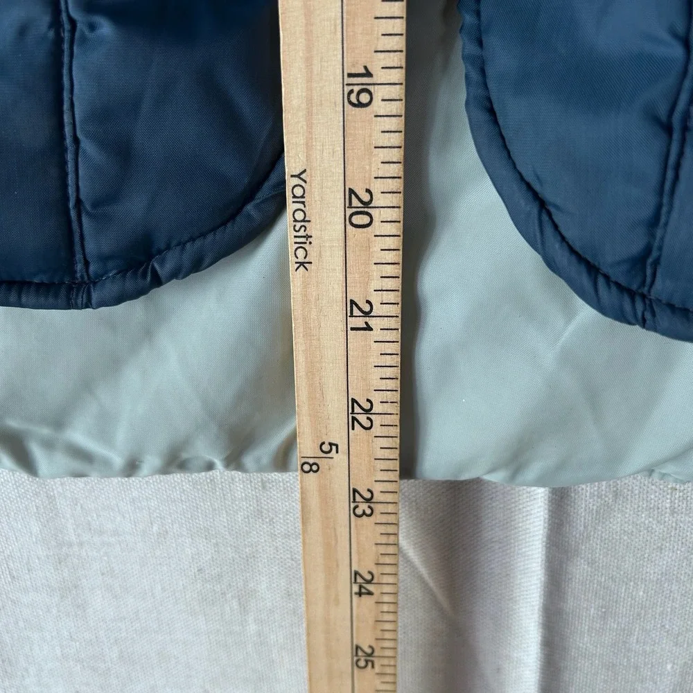 Vintage Dallas Cowboys NFL Sears Roebuck Boys Large Blue Puffer Vest Zip Up‎